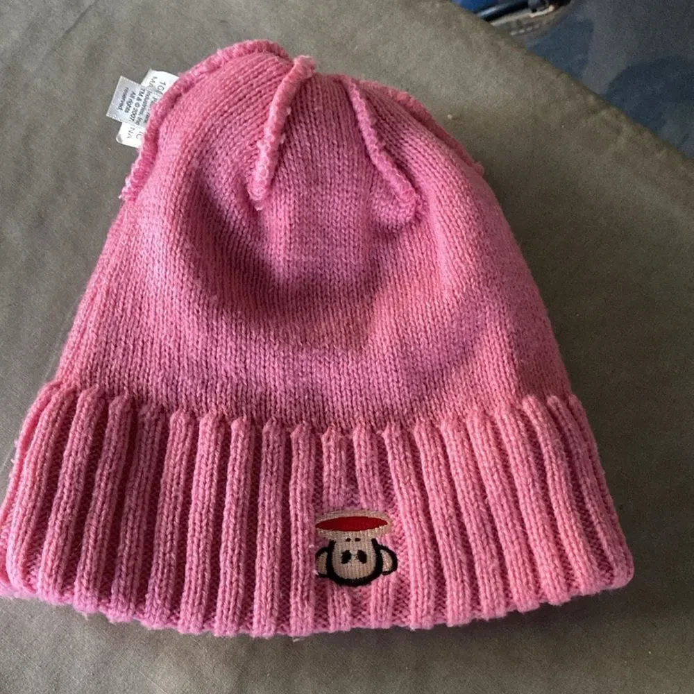 Small Paul Kids Girls Knit Hat -Pink